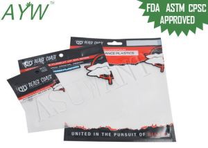 Langlebiger Kunststoff -Haustier mit drei Seiten mit kundenspezifischen Drucken / Reißverschlussschloss versiegelt