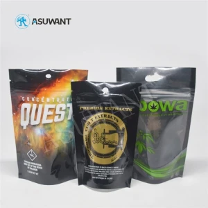 Schwarze Druckkekse Mylar Bags kostenlose Probe