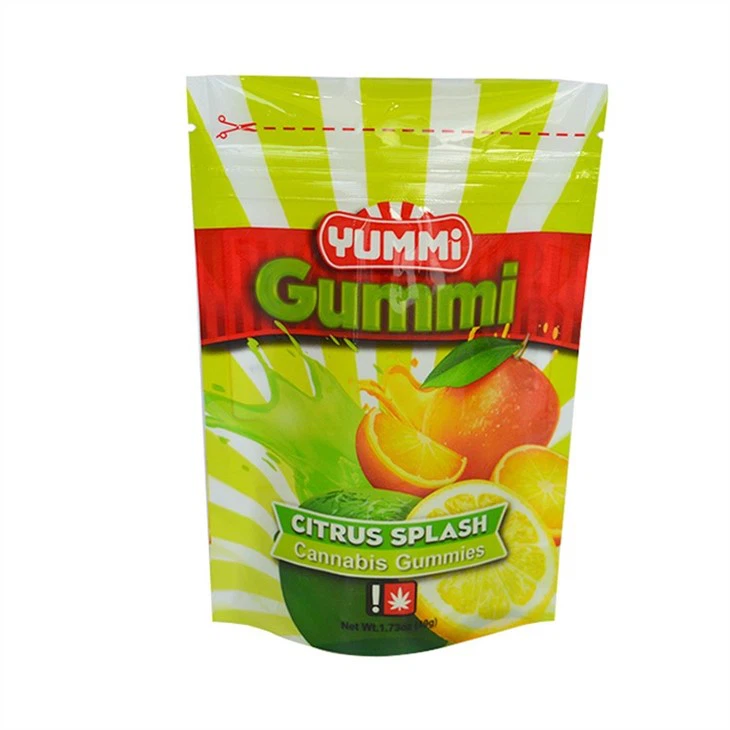 Resealable Dispensary Starburst Edibles Mylar 420 Gummies Tobacco Packaging