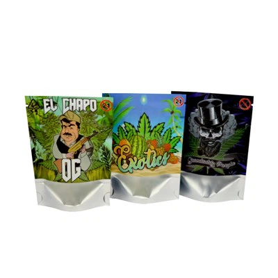 3,5 g Mylar Medizinische medizinische kinderbeständige Ausfahrt 420 Unkraut Cali Spice Runtz Verpackung