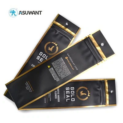 3 Seitenversiegelrohr -Tabak -Pre -Roll -Verpackung Zigarre Eidble Medizinischer Geruchsbeweistasche