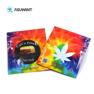 THC Gummibärchenverpackung 3 Seitenversiegelter wiederverschließbarer Geruchsbeweis k -Taschen