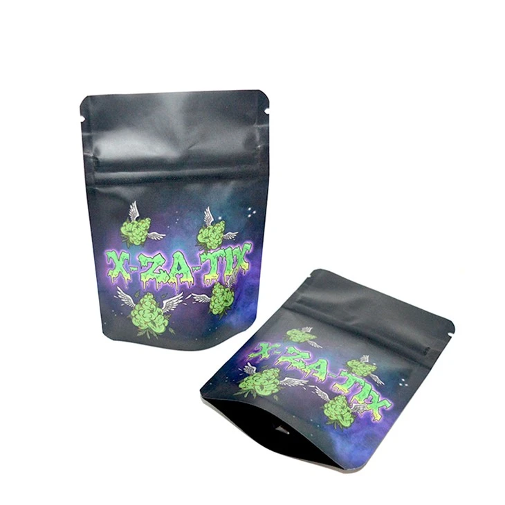Edible Thc Gummies Packaging Bag Ziplock Plastic Mylar Semll Proof Cookies Packaging