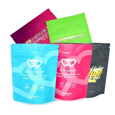 Stand -up -Beutel Cookies Verpackung 3,5 g/7g/1oz/1lb Mylar -Tasche mit Reißverschluss