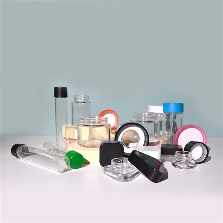 Child Proof Glass Jar With CR Cap high quality