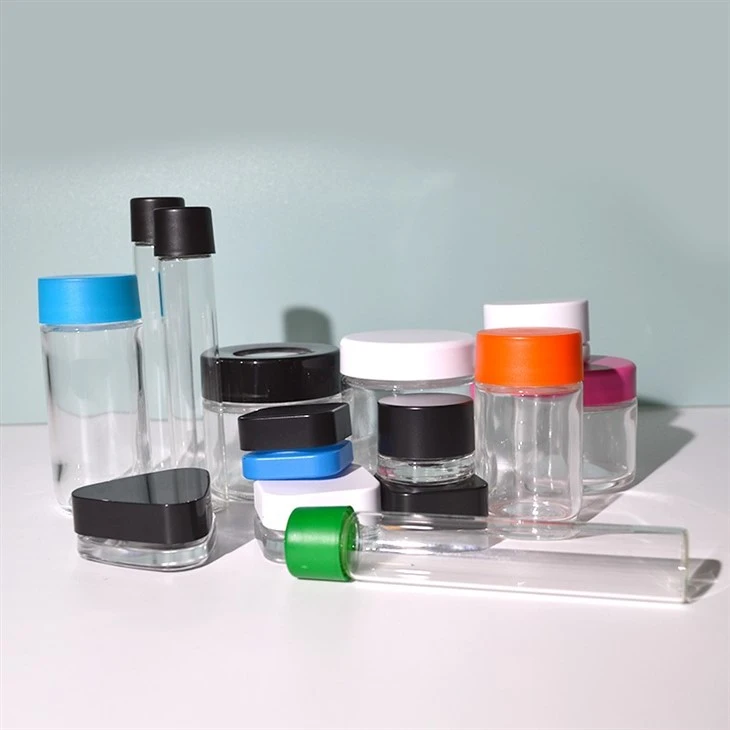Child Proof Glass Jar With CR Cap factory