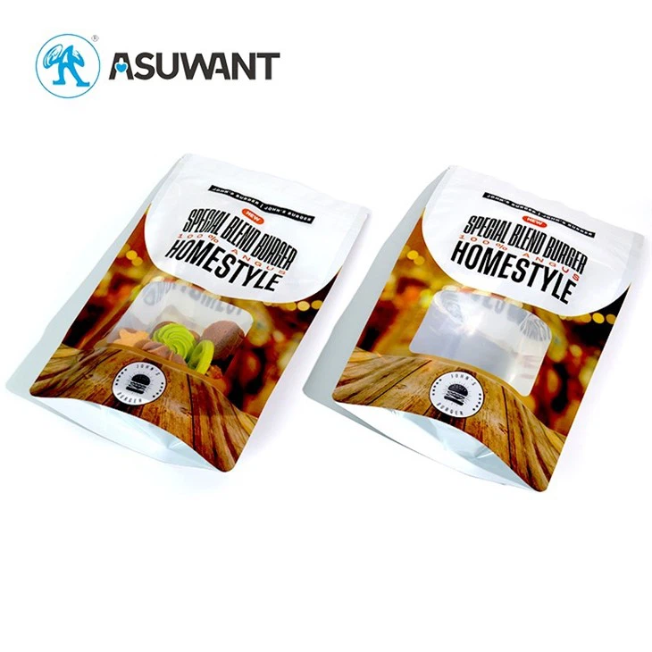 Customized Baggies Stand Up Pouch Food Packaging Bags Zip Lock Aluminum Plastic Bags