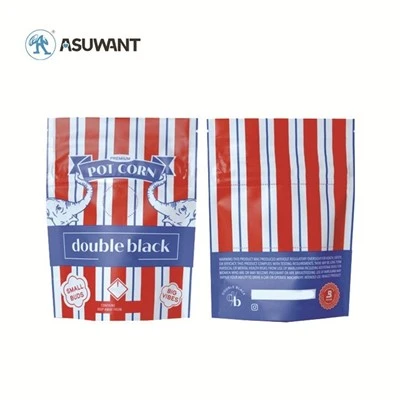 Digitaldruck-3,5-g-Soft-Touch-Mylar-Verpackung, geruchsneutral, kindersichere Reißverschlusstasche